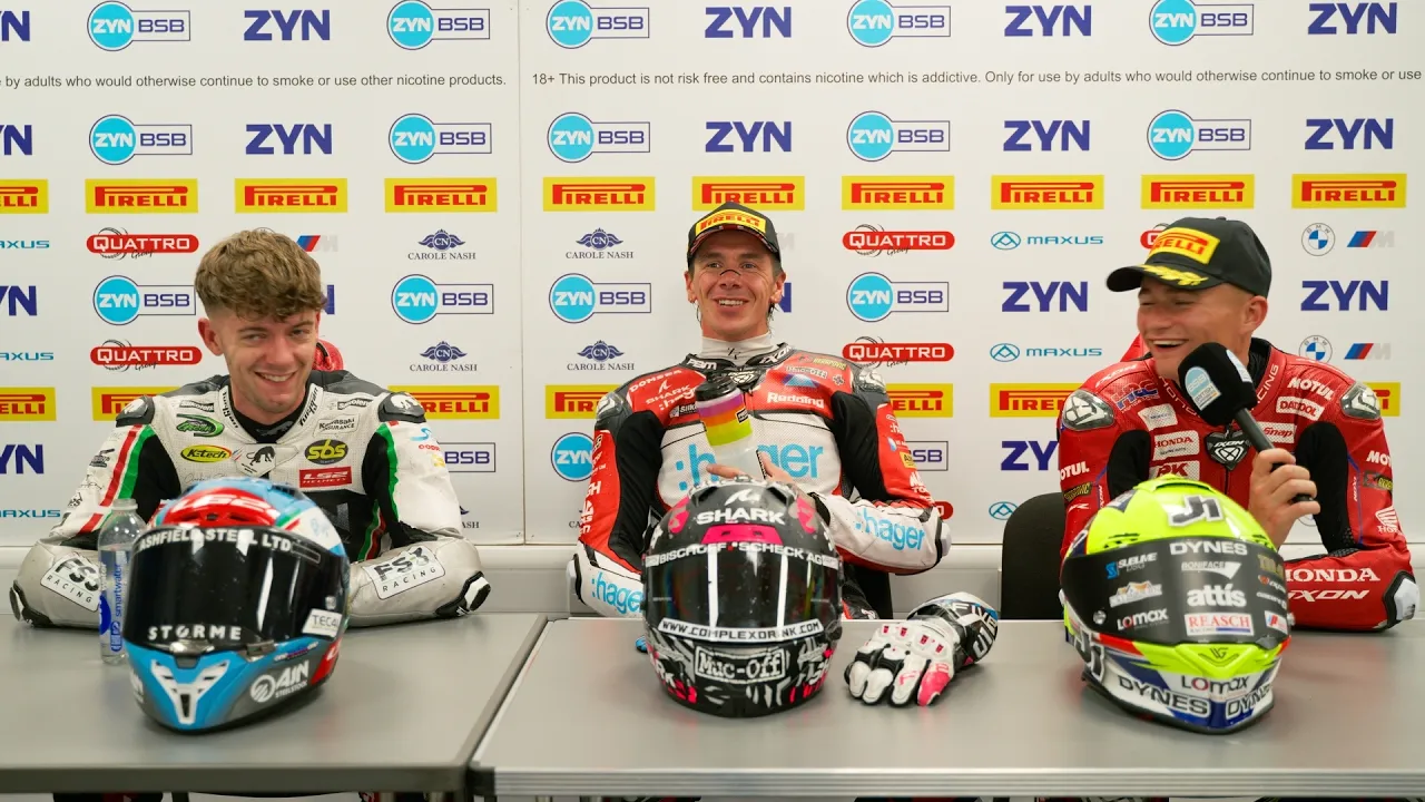 ZYN BSB Race 3 podium reactions from the penultimate round at Donington Park