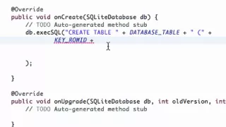 Android Application Development Tutorial 114 Creating SQLite Database