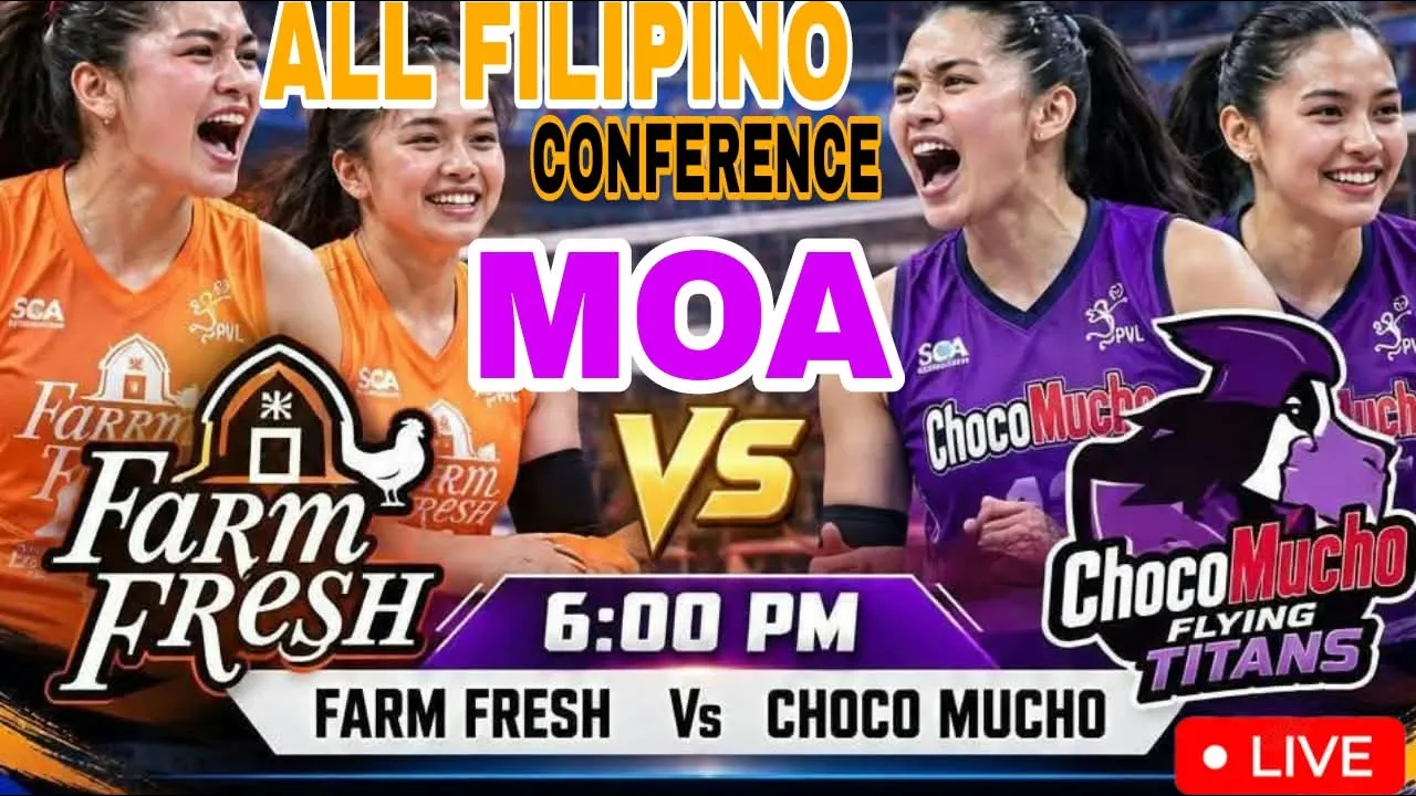 🔴PVL VOLLEYBALL  ALL FILIPINO CHOCO MUCHO VS FARM FRESH FOXIES LIVE SCORE UPDATE