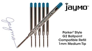 Jaymo Parker Style Ballpoint Pen Refill Instructional