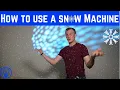 How Do You Use a Snow Machine
