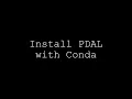 Installing PDAL
