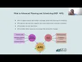 What is Advanced Planning and Scheduling What are the components of APS