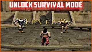 best secret in mk shaolin monks unlock survival mode