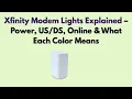 Xfinity Modem Lights Explained - Power Online What Each Color Means