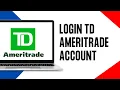 TD Ameritrade Login How to Login Sign In TD Ameritrade Account 2024