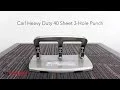 Carl Heavy Duty 40 Sheet 3 Hole Punch