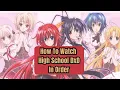 How To Watch Highschool DxD In Order
