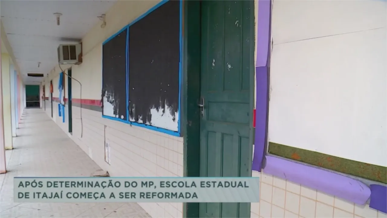 Escola estadual de Itajaí começa a ser reformada após determinação do Ministério Público