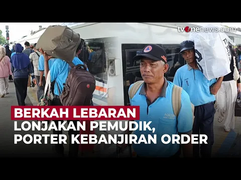 Lebaran Bawa Berkah, Pendapatan Porter Stasiun Cirebon Naik Drastis saat Arus Mudik