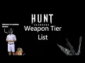 Hunt Showdown Weapon Tier List