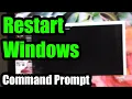 How to Restart Windows using the Command Prompt stutdown r t 0