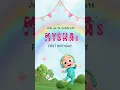 Cocomelon Theme Birt ay Invitation