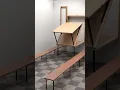 Folding Dining Table Space Saving Idea