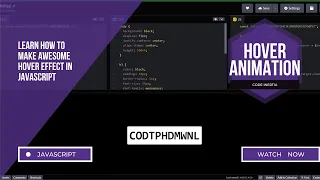 Futuristic Hover Effect using JavaScript