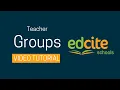 Teacher Groups Tutorial