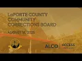 LaPorte County Community Corrections Board August 18 2025