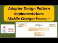 Adapter Design Pattern Implementation Mobile Charger Example