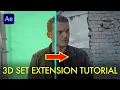3D set extension VIRTUAL ENVIRONMENT tutorial After Effects