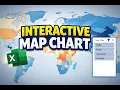 Create an Interactive World Map Chart in Excel
