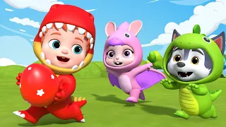 Dinosaurs Surprise Eggs 🥚 | Leo Kids Songs & Nursery Rhymes