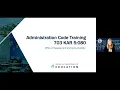 Administration Code Training Module 5