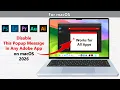 2026 Remove This Popup Message in Adobe Software on macOS