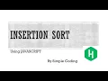 Hackerrank - Solved Insertion sort using Javascript