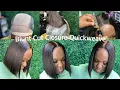 Closure Quickweave Middle part blunt cut Bob