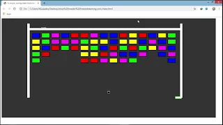 Block Breaker game in HTML CSS JS with free source code Project