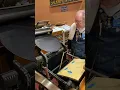 Press run to print posters with our 10x15 Chandler Price Gordon-style jobbing press