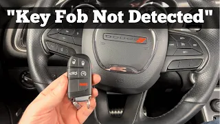 2015 - 2023 Dodge Challenger Key Fob Not Detected
