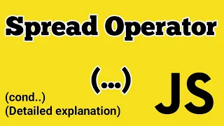 Javascript Spread Operator Detailed explanation in Tamil
