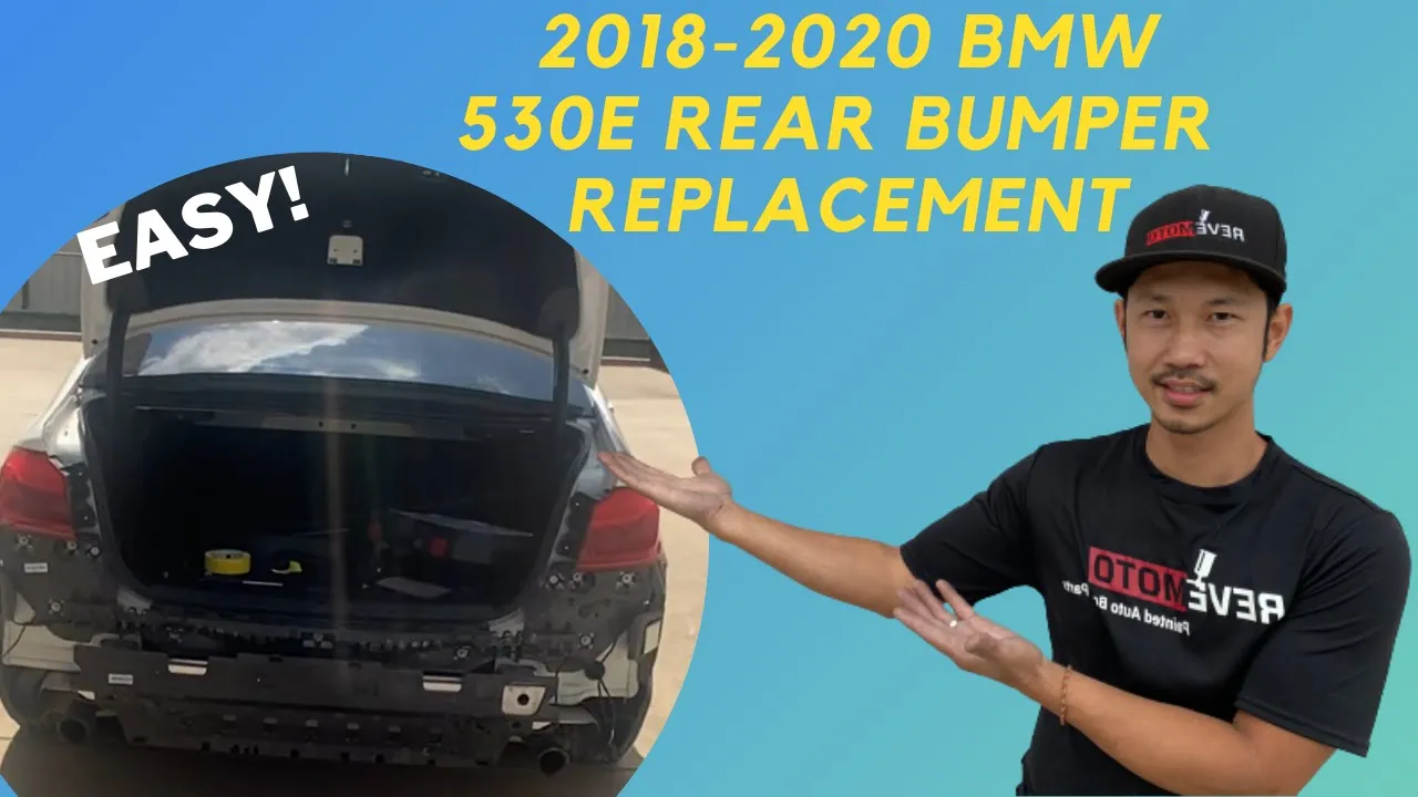 2018-2020 BMW 5-Series : Rear Bumper Painted (WITHOUT: Park Assist Sensor Holes)