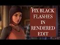 Fix Black in Rendered Edit AFTER EFFECTS TUTORIAL