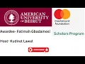 MCFSP AUB Application Insights from Awardee 2026 Full Scholarship
