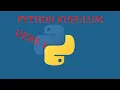 DERS 1 PYTHON KURULUM