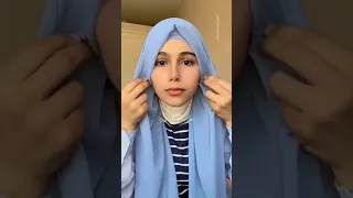 لفة حجاب سهلة للمدرسة بدون بوني Shorts 