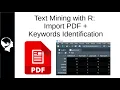 Text Mining with R - Part 1 Importing PDF and Text Detection