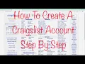 How To Create A Craigslist Account In 2020 Step By Step