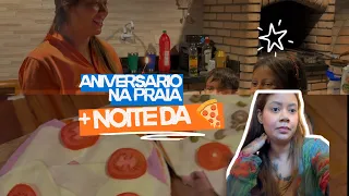 Mais um dia de praia + ANIVERSÁRIO DA NOSSA PRIMOGÊNITA + noite da pizza!!! Loving Couple