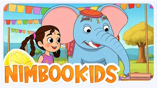 Hathi Mama Kahan Chale, हाथी मामा, Hindi Rhymes For Kids and Elephant Song