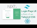 Create Login Page in Next JS with Tailwind CSS Login Page UI in React JS