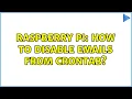 Raspberry Pi How to disable emails from Crontab 2 Solutions
