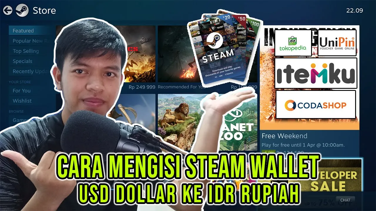 Cara Beli Steam Wallet Code, Bayar Pakai E-Wallet + Cara Beli Game