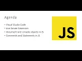 Part 3 - Visual Studio Code Live server Extension JavaScript Comments Statements