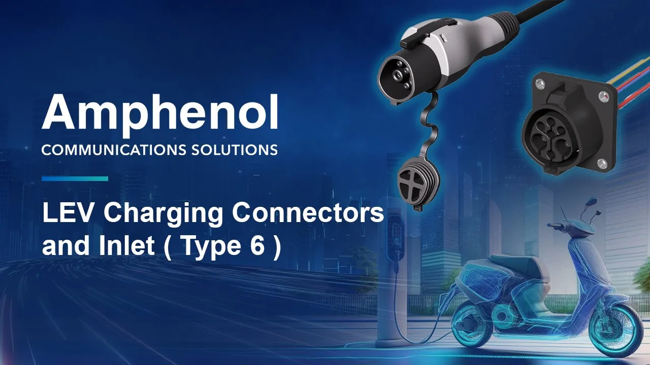 Amphenol Communications Solutions — Amphenol Communications Solutions - Type 6 EV Charging Connectors (YouTube video ad)