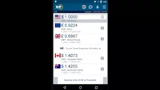 Check out live currency exchange rates at your fingertips