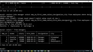 MYSQL REPLACE TO INSERT DATA FROM THE SELECT STATEMENT