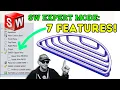 How to LINEAR PATTERN in SOLIDWORKS and follow a curve using VARY SKETCH